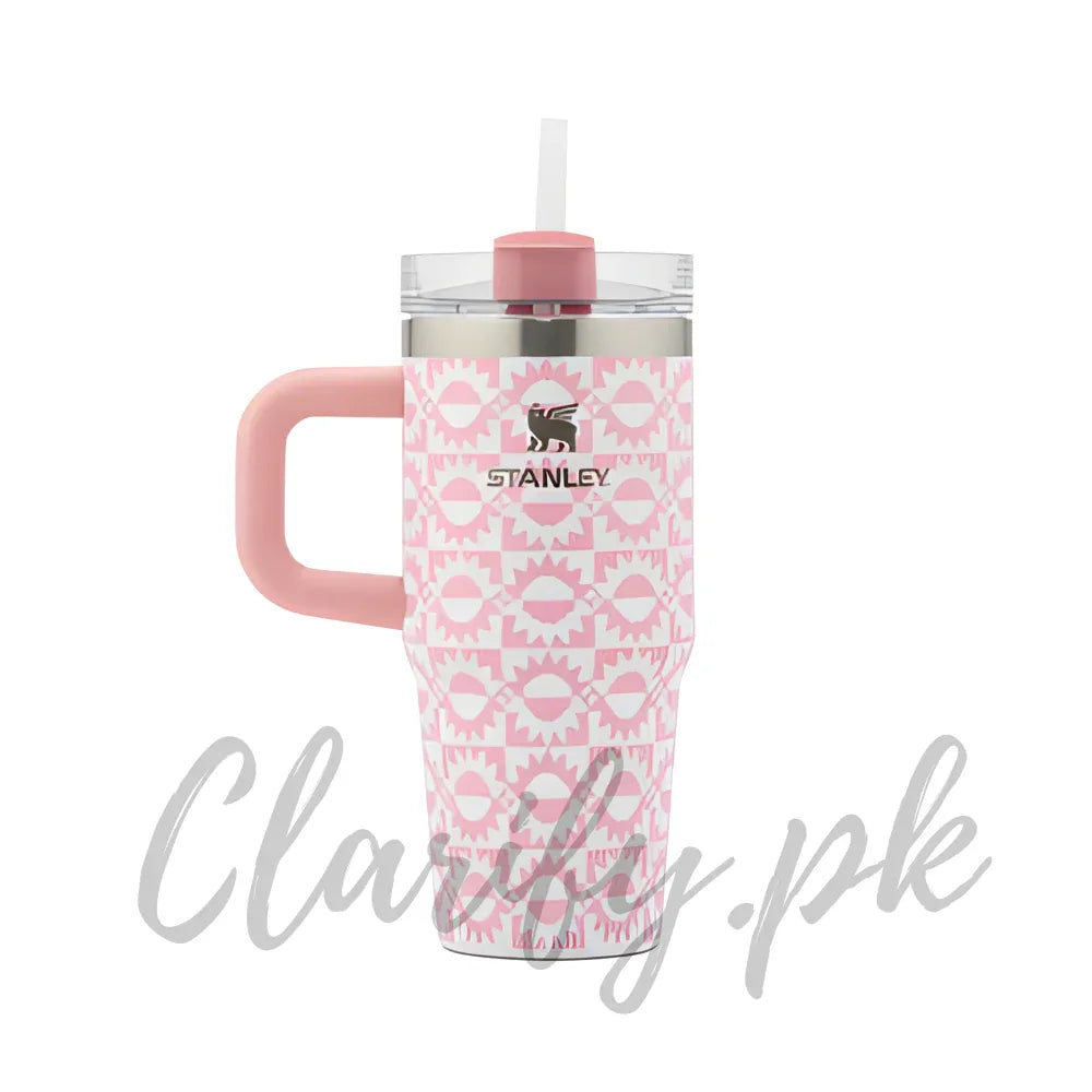 Stanley Style Insulated Tumbler – Pink Edition - Clarify.pk