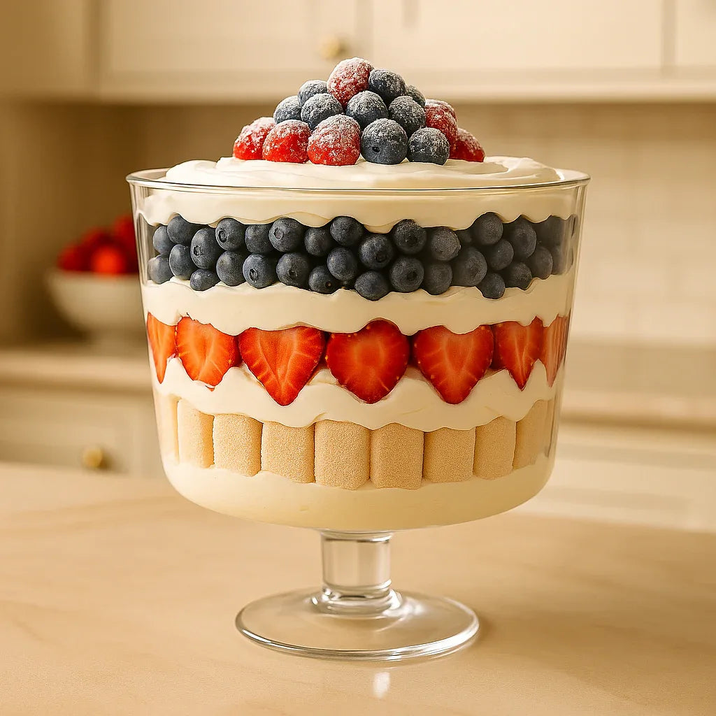 4L Glass Trifle Bowl – Dessert & Salad Serving Bowl - Clarify.pk