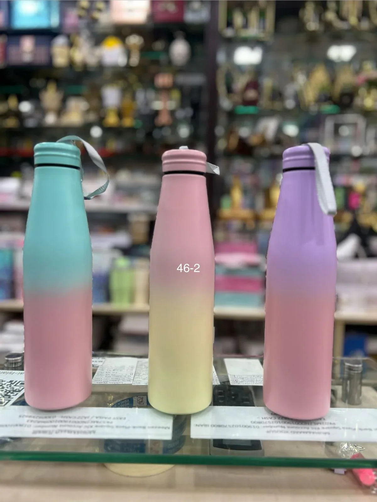 Trendy Gradient Flask – Reusable Sports Bottle (Random Color) - Clarify.pk