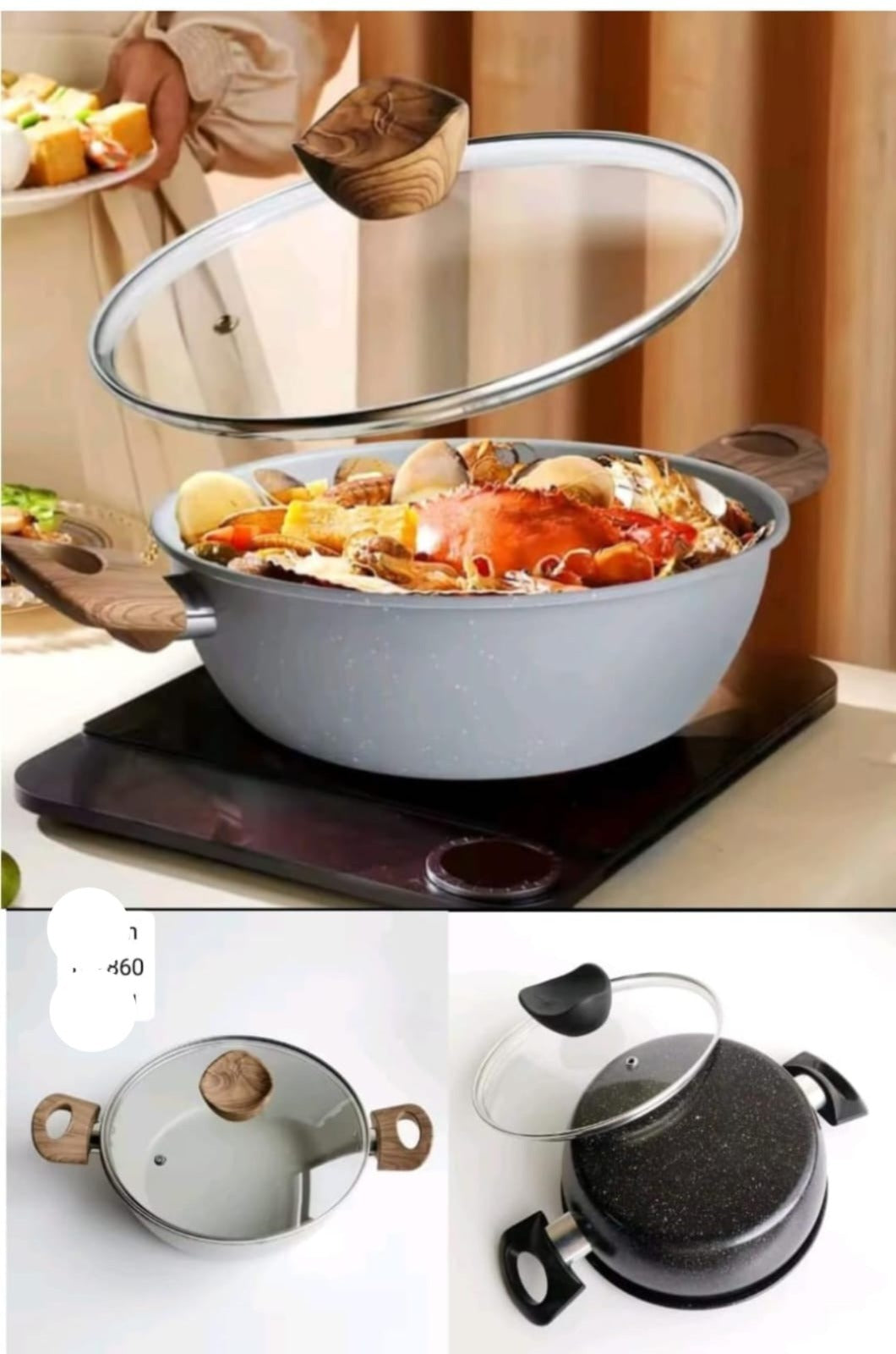 Synmore Granite Coating Cooking Pot – Non Stick - Trenducts.pk