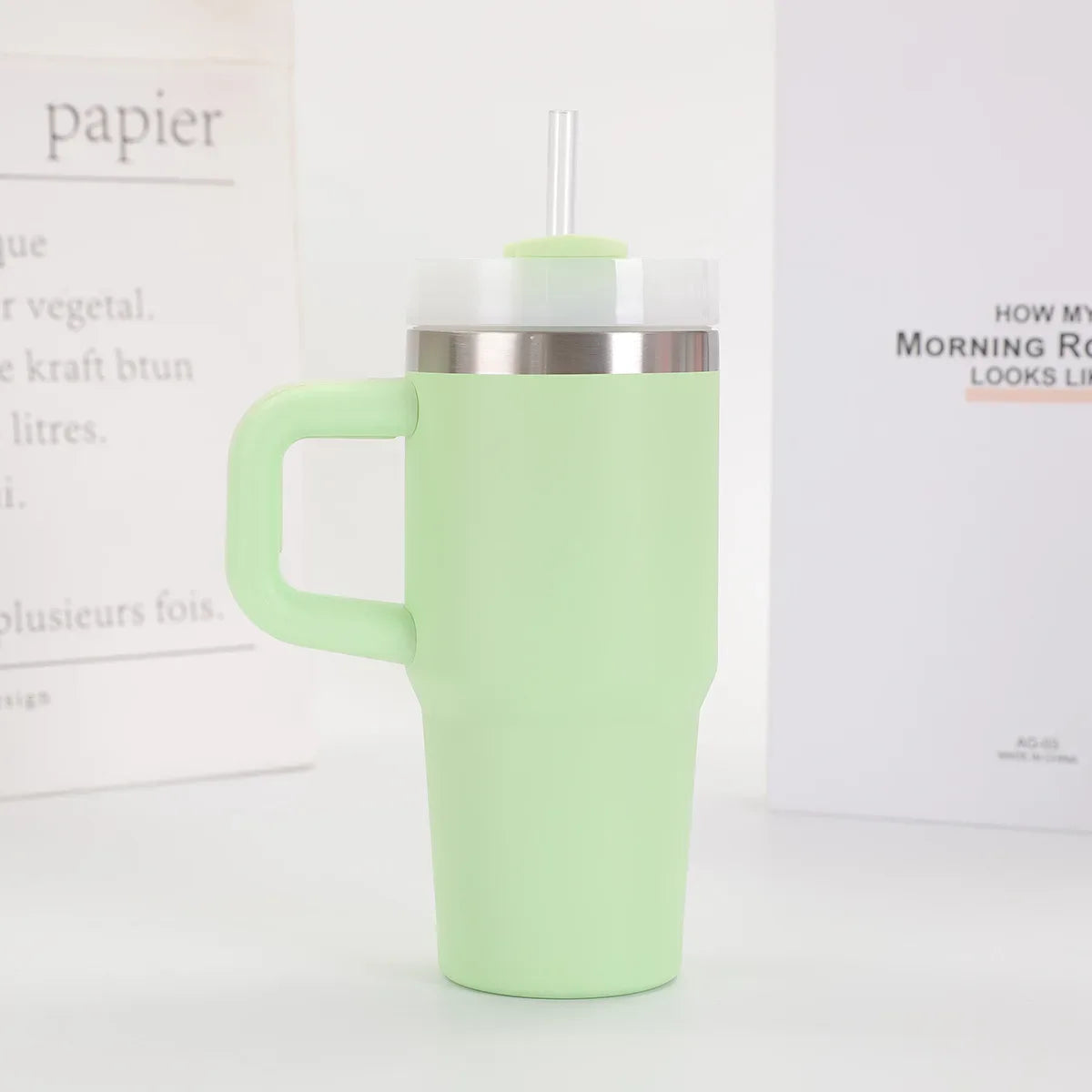 Stanley-Style Mini 40oz Plain Tumbler – Durable & Sleek (Random color) - Clarify.pk