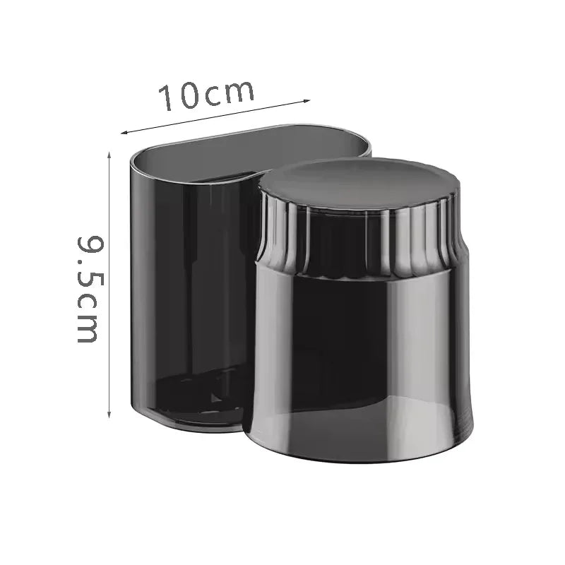 Wall-Mounted Toothbrush Holder with Cup – Bathroom Organizer - Clarify.pk