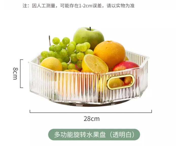 Fruit Plate Living Room Home Exquisite and Simple Modern Acrylic Plastic Advanced Transparent