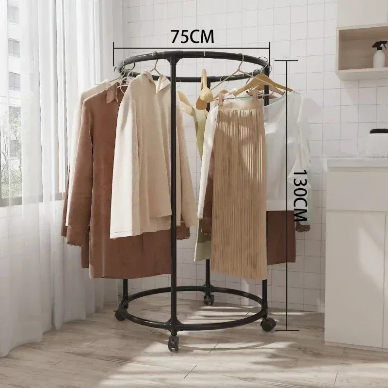 Multi Functional Coat Hanger for Clothes - Rolling Living Room Organizer (Random colour) - Clarify.pk