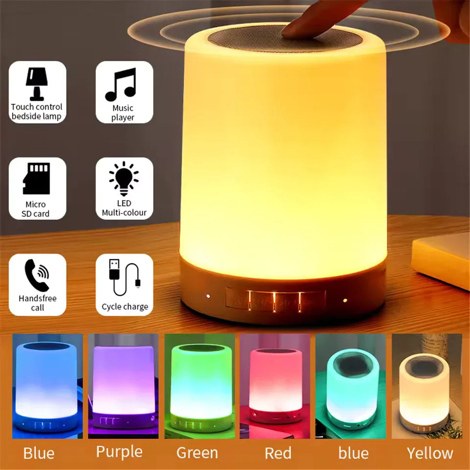 Wireless Bedside Lamp with Bluetooth Speaker - Clarify.pk