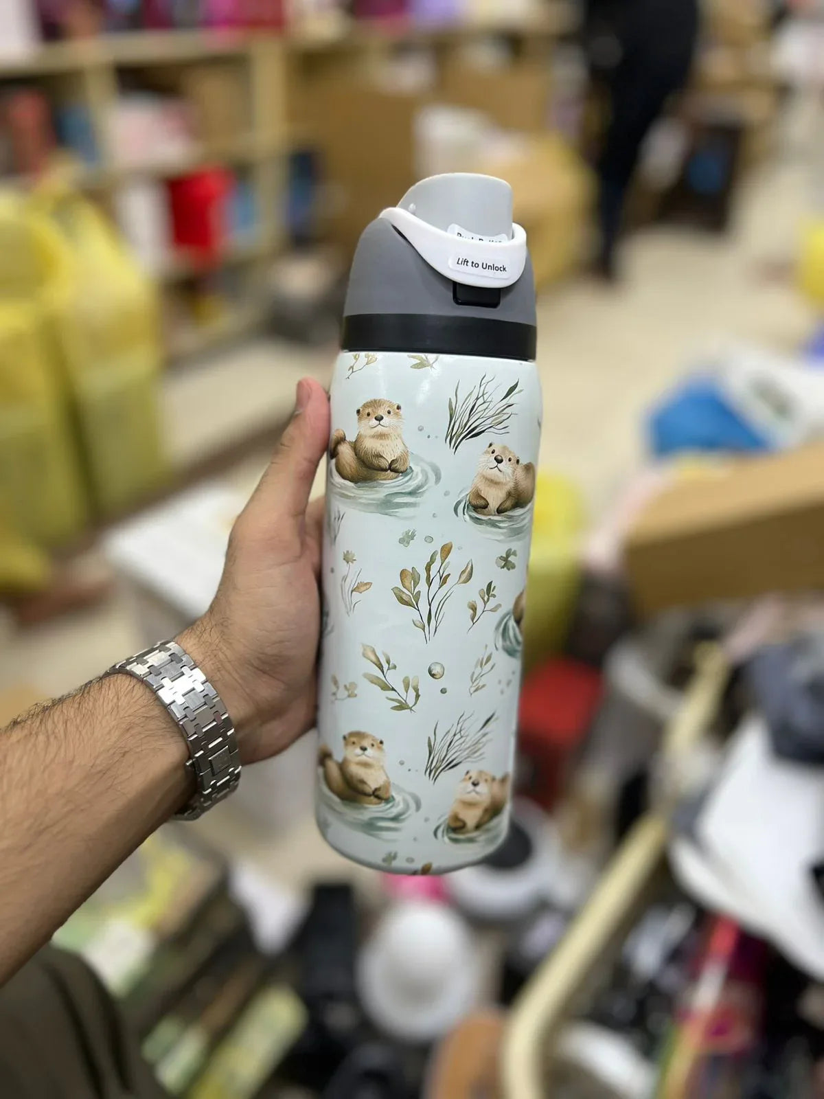 Premium Cute Otter 32oz Owala Bottle – Fun Water Bottle (950ml) - Clarify.pk