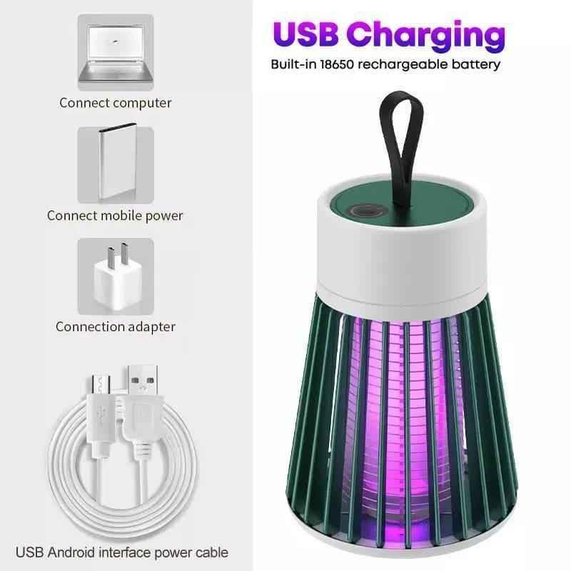 USB Mosquito Killer Lamp - Electric Insect Trap and LED Bug Zapper for Effective Mosquito Control - Clarify.pk