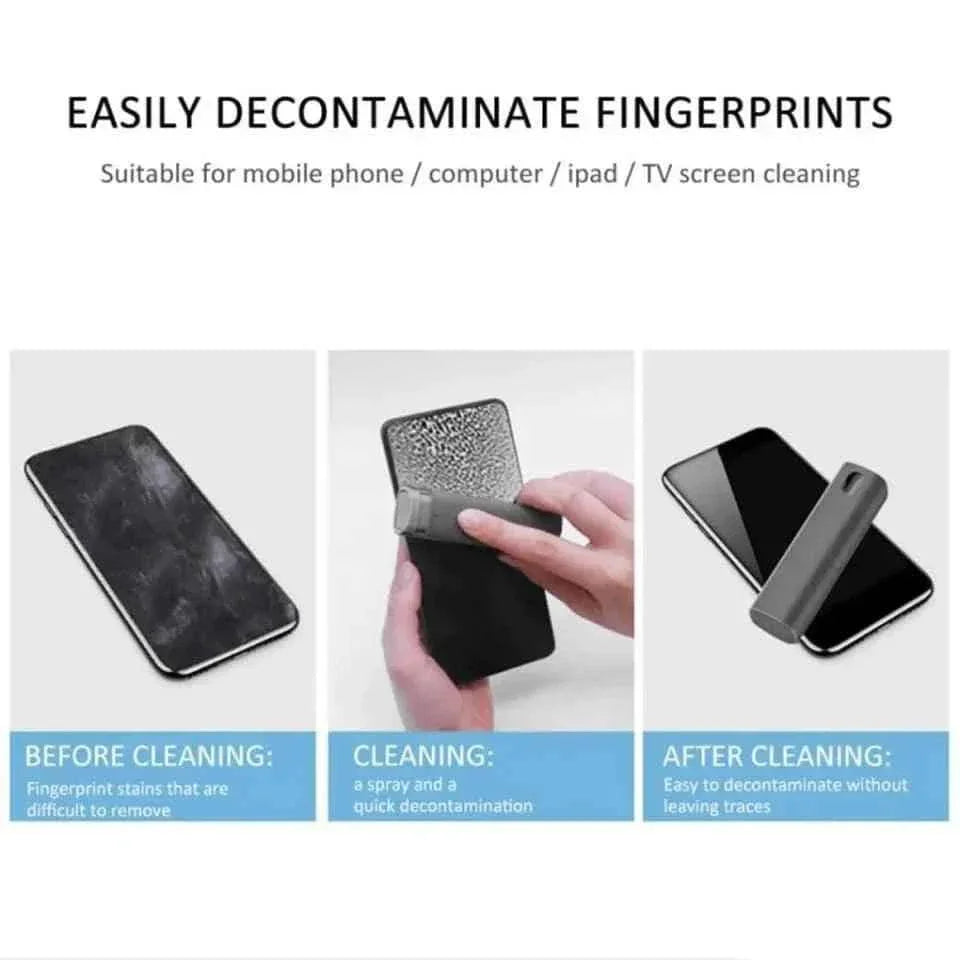 Portable Screen Cleaner Spray with Disinfecting Function for Mobile Phones and Computers - Clarify.pk