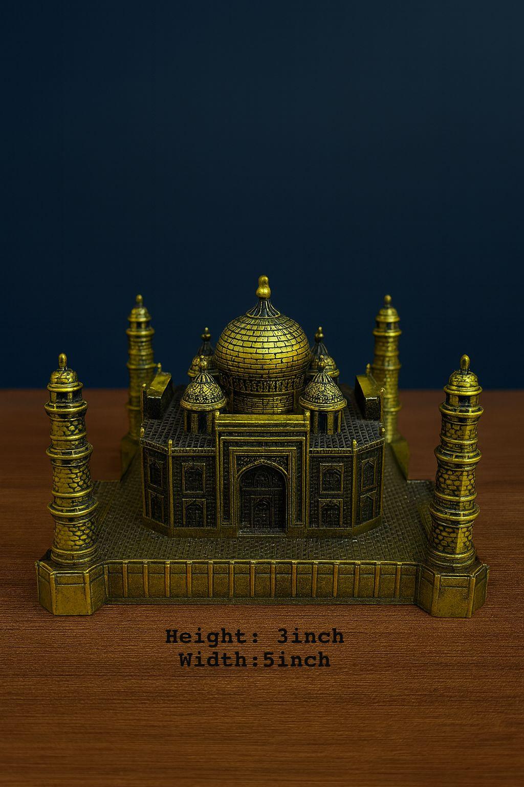 Metal Taj Mahal Model – Premium Home & Office Decorative Showpiece (Small) - Clarify.pk
