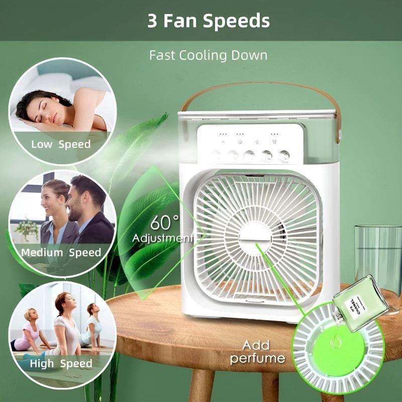 USB Humidifier Fan for Instant Comfort and Refreshing Air - Clarify.pk