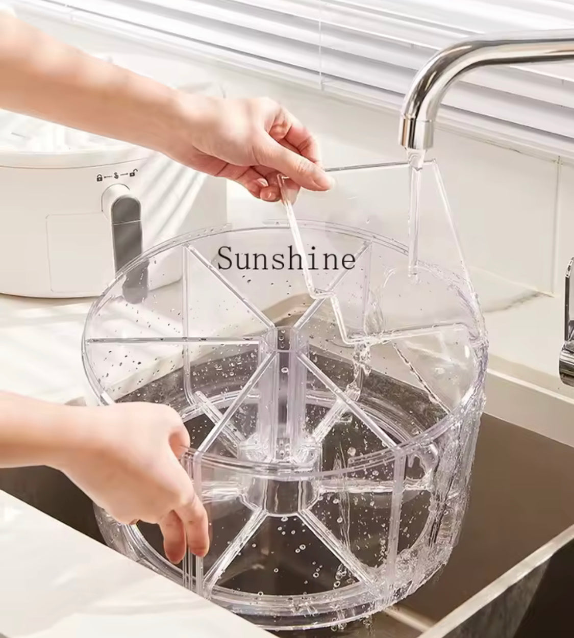 360° Rotating Grain Dispenser, Multi Grain Dispenser Bucket, Moisture Proof Cuisine Organizer, Rotary Partition Sealed Jar, Measuring Container Kitchen Grains Rice Storage Bucket Food Organizer