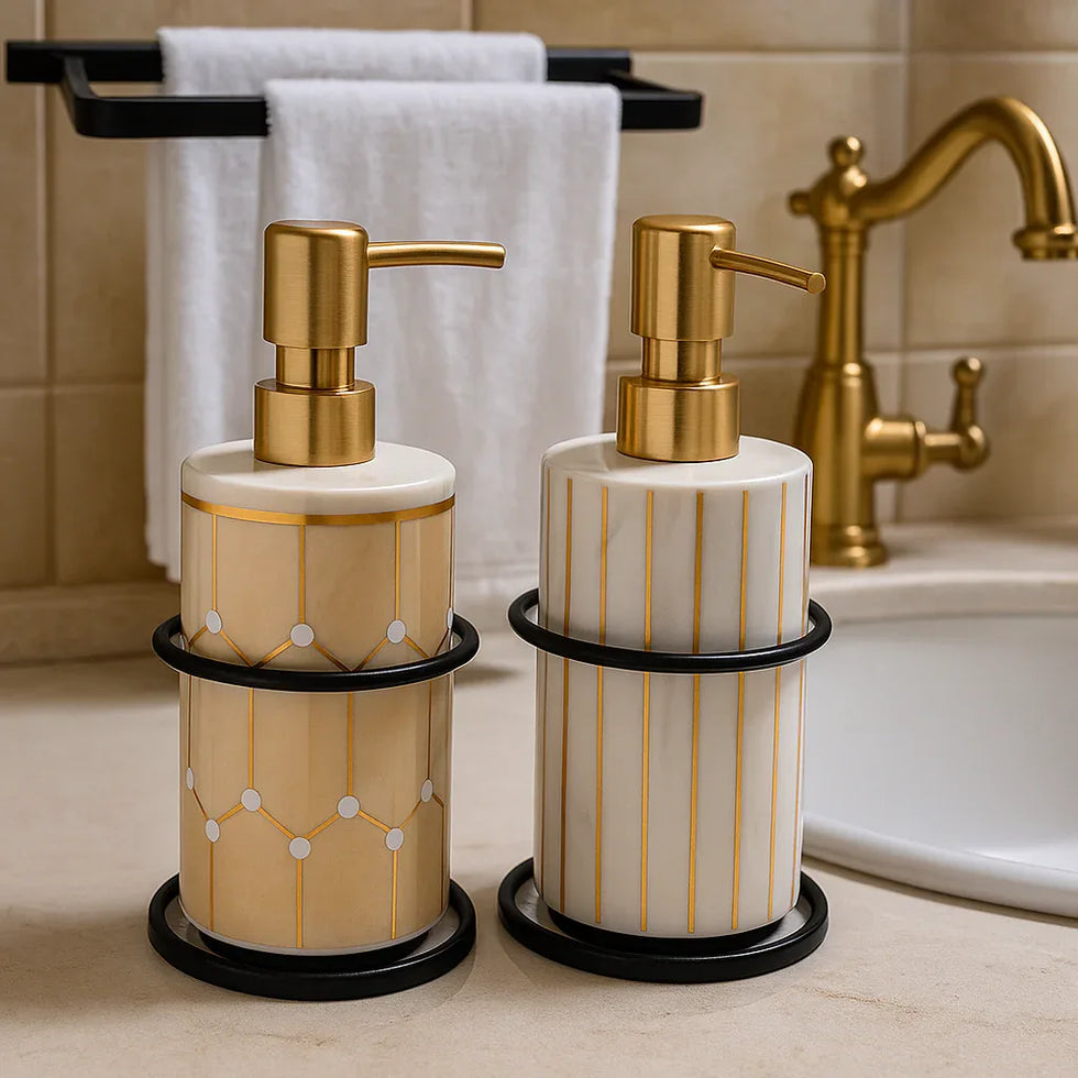 Ceramic Liquid Dispenser – Premium Soap & Lotion Pump Bottle - Clarify.pk