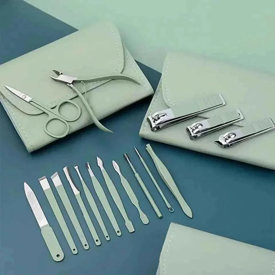 16-piece manicure pedicure set with case - Nail kit - Clarify.pk