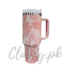 Premium Marble Pink 40oz Tumbler – 1200ml Water Bottle - Clarify.pk