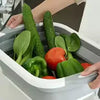 2 in 1 Cutting Board and Foldable Wash Basin - Clarify.pk
