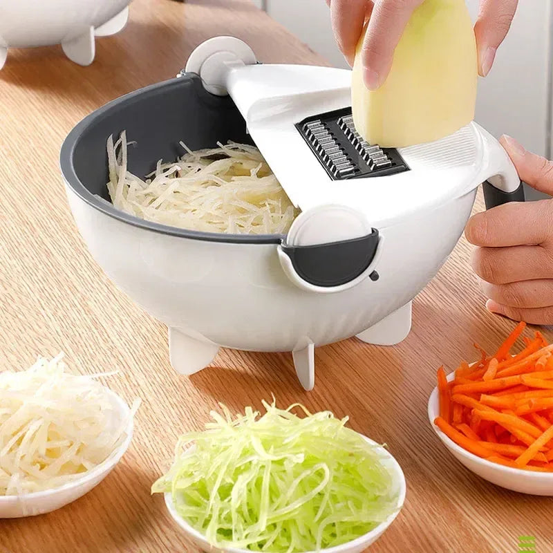2 in 1 Kitchen Mandoline Grater with Bowl - Clarify.pk