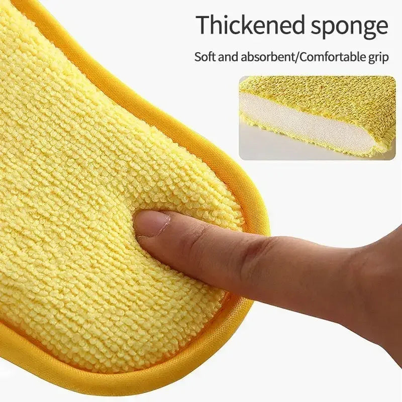 2 Pieces Double Sided Kitchen Cleaning Sponges - Clarify.pk