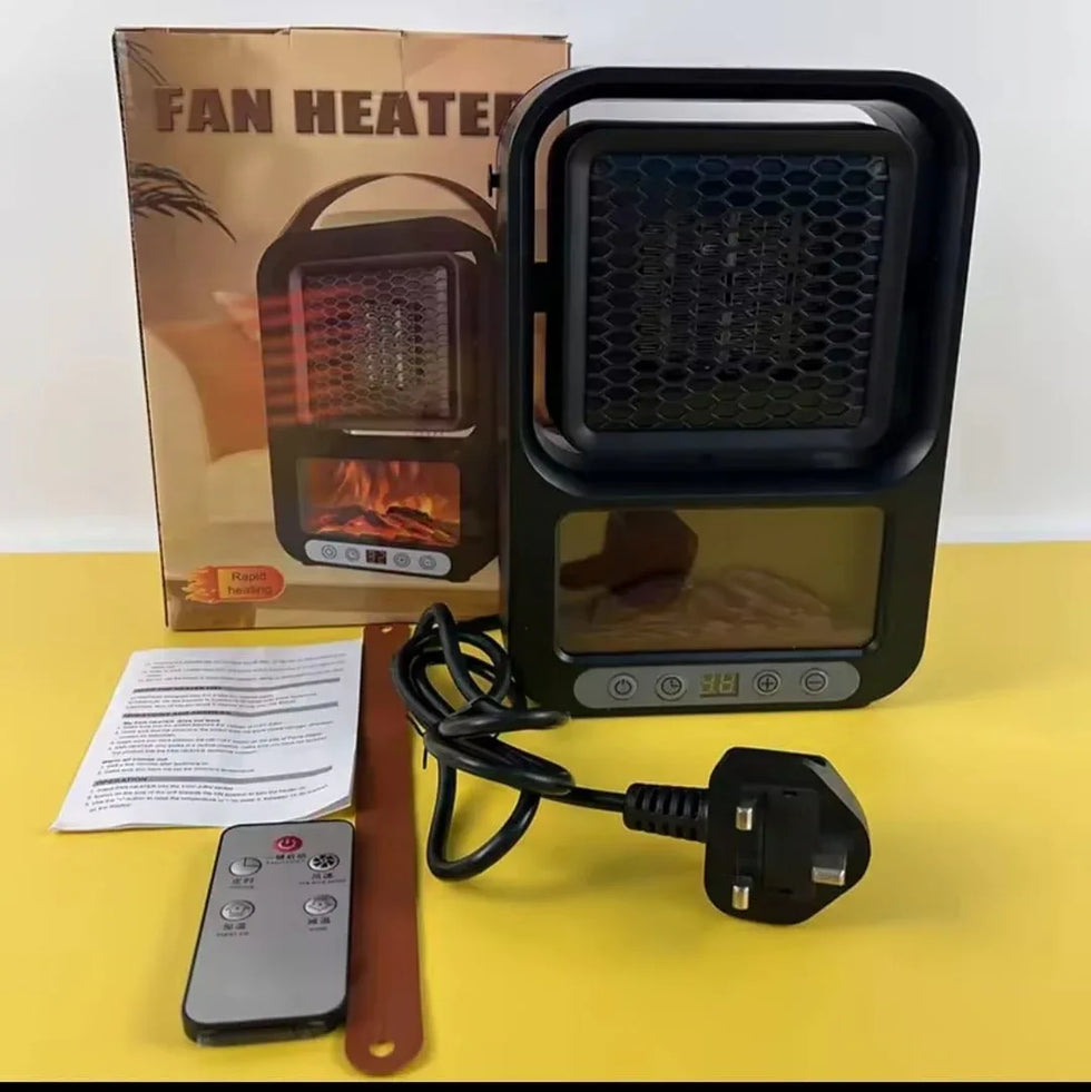 Electric Fan Heater – 800W Compact Warm Air - Clarify.pk