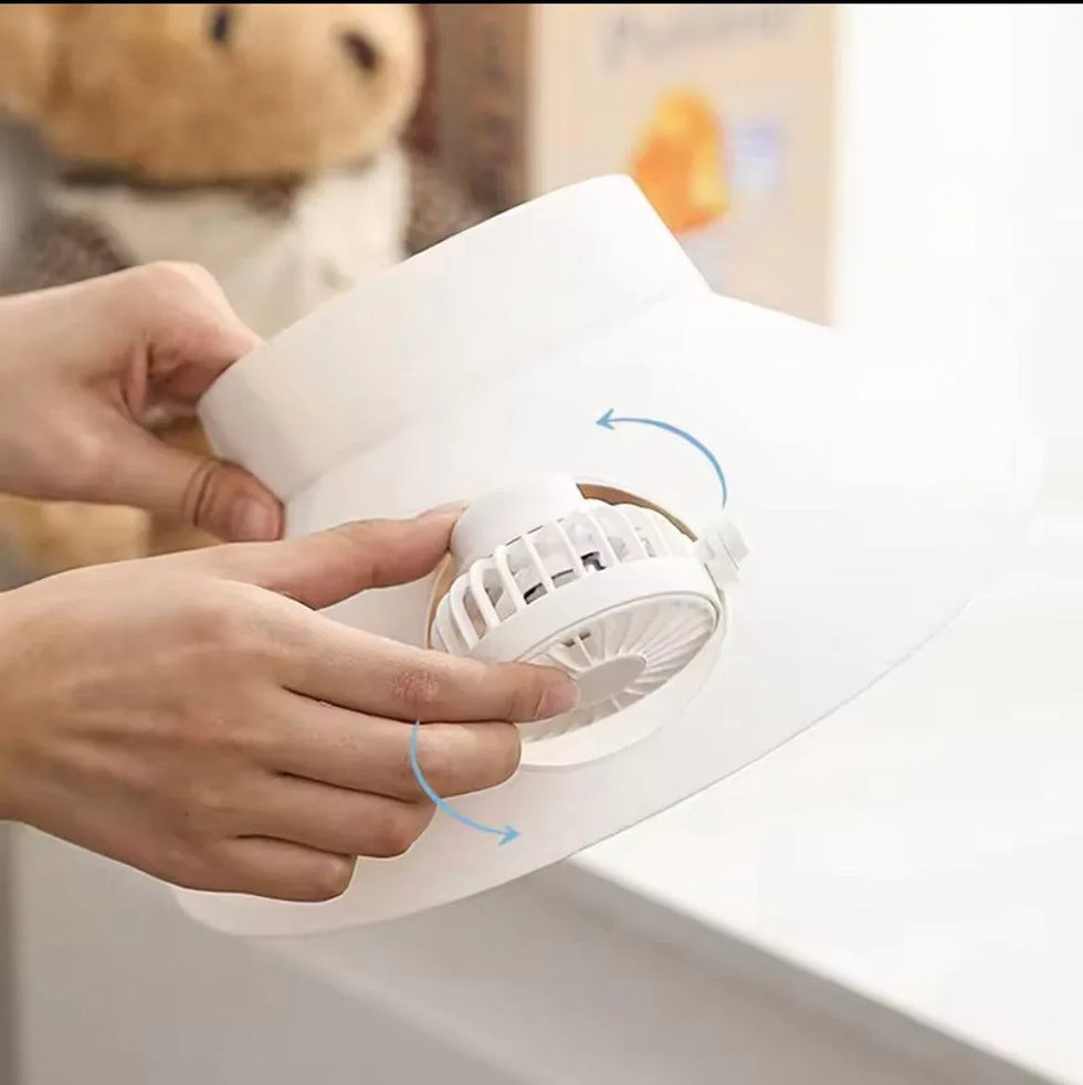 Cooling Fan Sun Hat - Adjustable Temperature Controller and Breathable Design for Sun Protection and Outdoor Activities - Clarify.pk