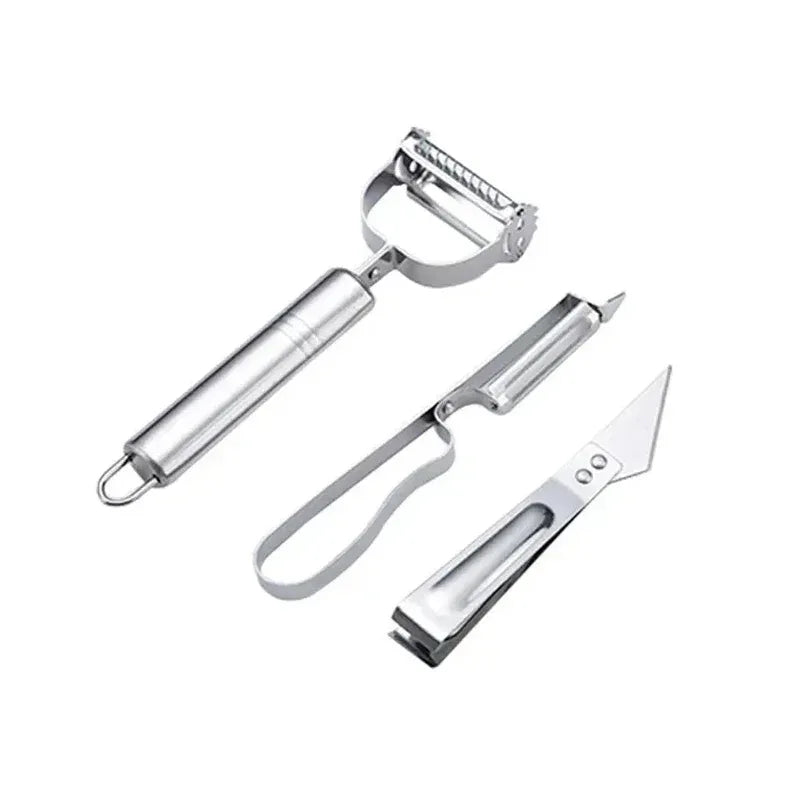3 in 1 Kitchen Peeler and Grater Stainless Steel - Clarify.pk