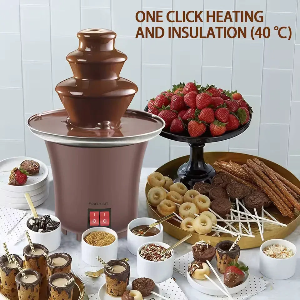 3 Tier Chocolate Fountain for Parties - Clarify.pk