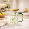 Transparent Glass Mug with Lid – Minimalist Clarity MJ