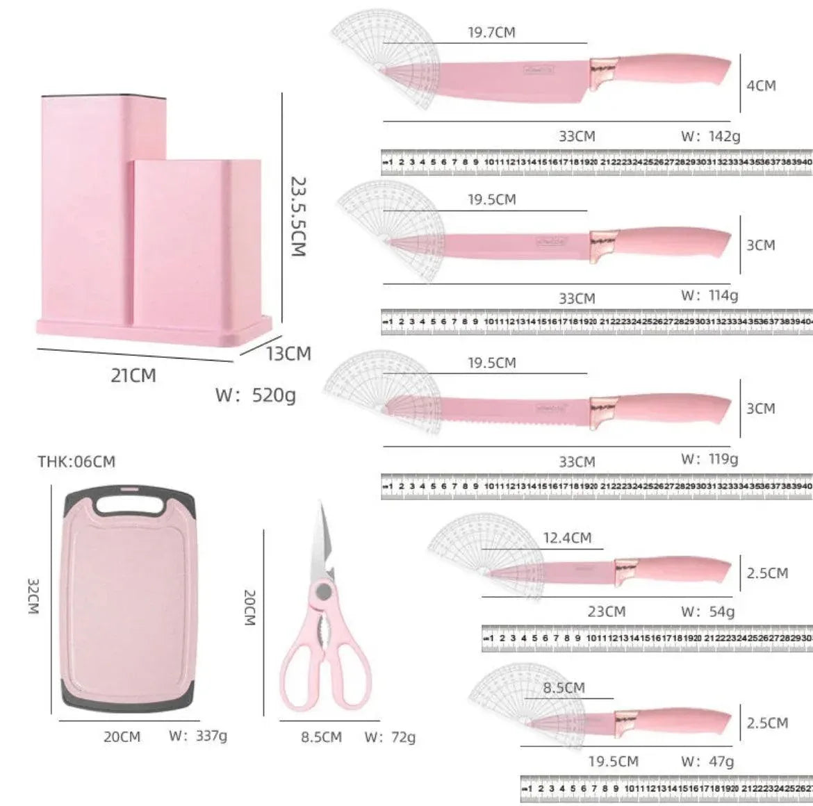 19Pcs Silicone Kitchen Utensils Set for Cooking and Baking - Clarify.pk