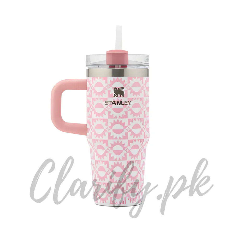 Stanley Style Insulated Tumbler – Pink Edition - Clarify.pk
