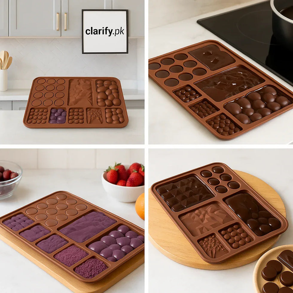 Chocolate Design Silicone Mold – Non Stick & Reusable - Clarify.pk