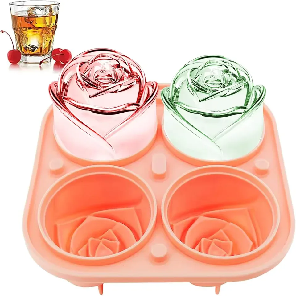 3D Rose Ice Cube Molds for Ice Cream & More - Clarify.pk