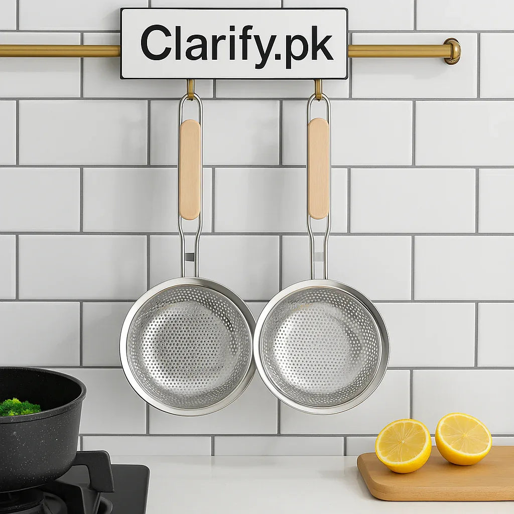 Stainless Steel Juice & Milk Strainer – Good Quality - Clarify.pk