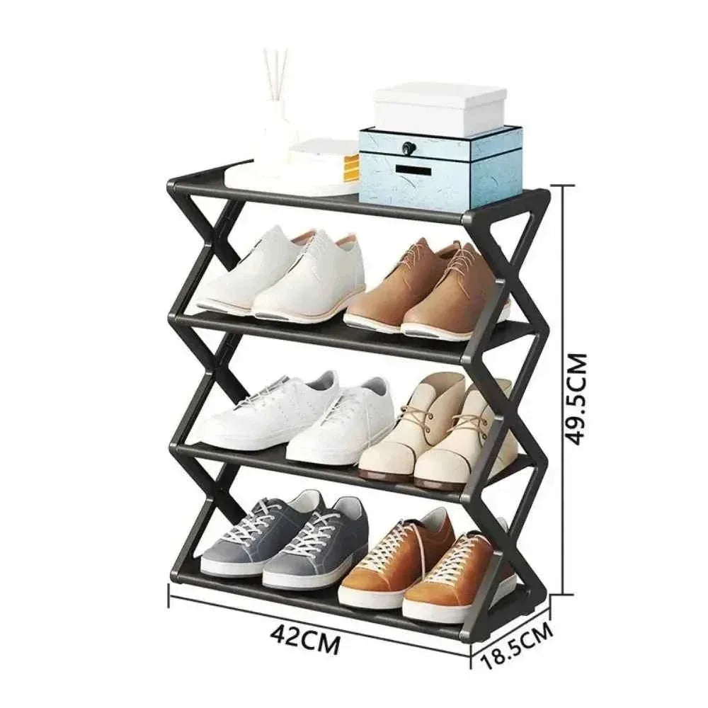 4 Layer Shoe Rack Home Assembly Stand - Clarify.pk