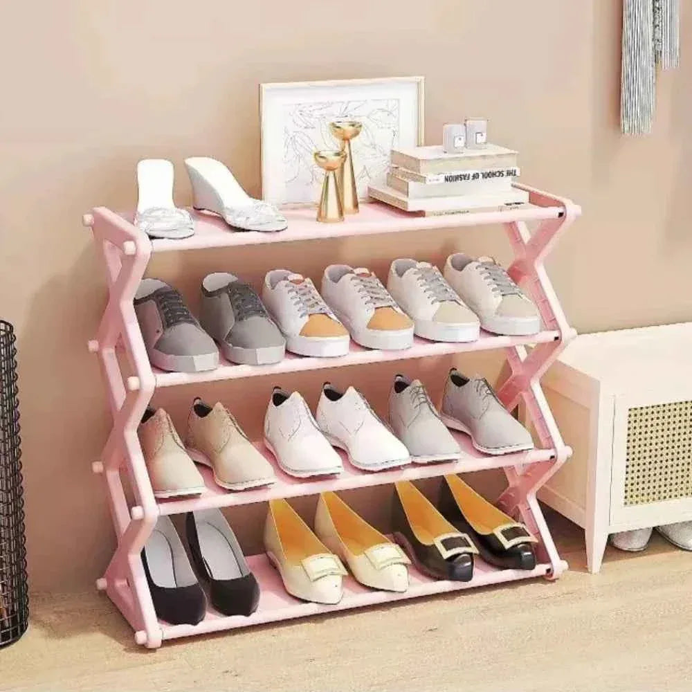 4 Layer Shoe Rack Home Assembly Stand - Clarify.pk