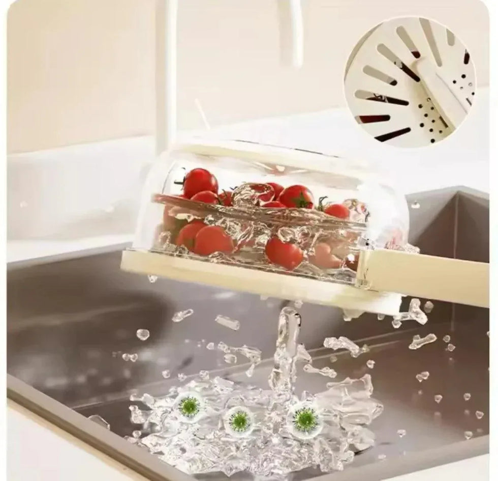 Vegetable and Fruit Washing Bowl for Easy Cleaning and Food Prep - Clarify.pk