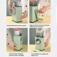 Multifunctional 3in1 Vegetable Cutter - Rotary Drum Cutter and Slicer - Clarify.pk