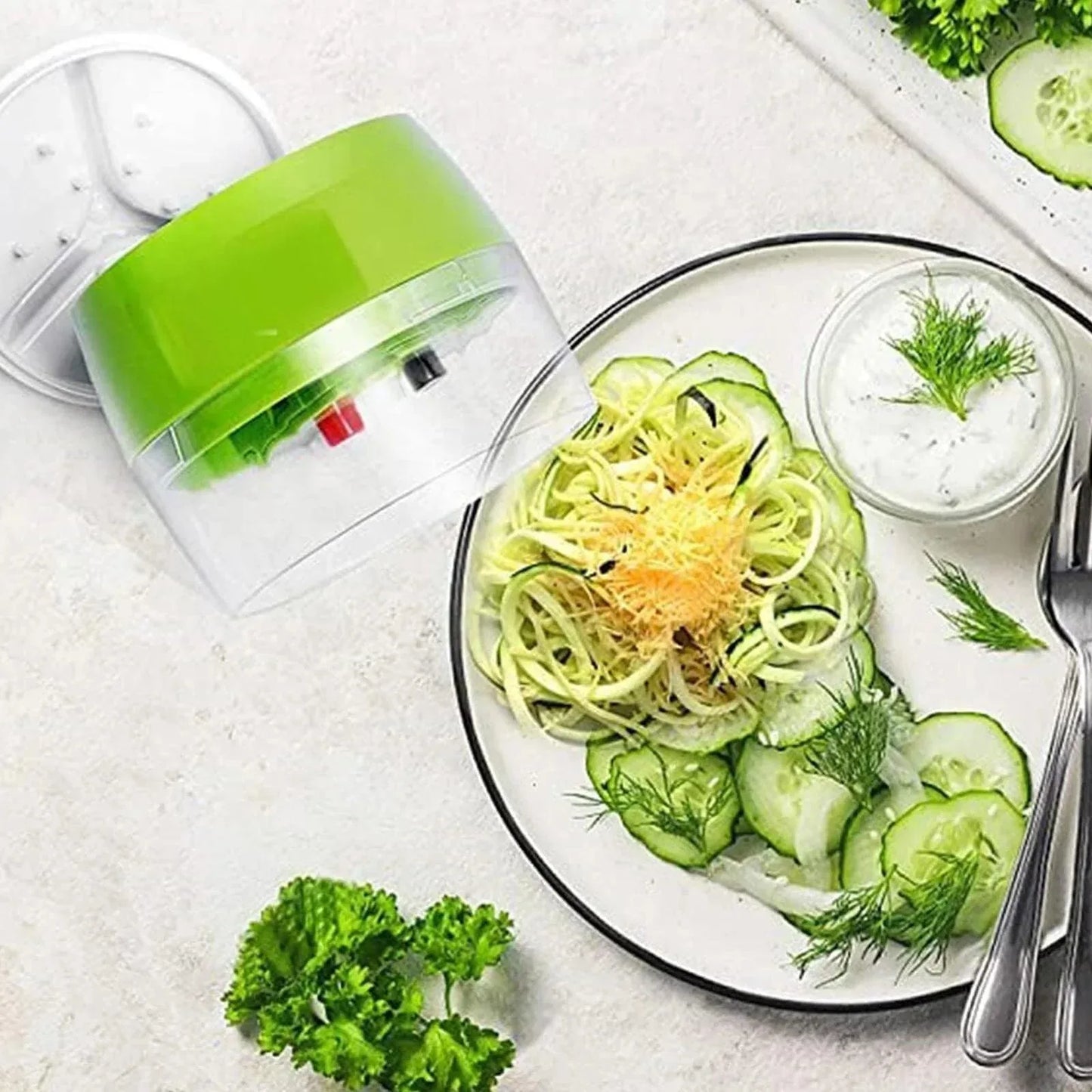 4in1 Vegetable Spiral Cutter for Healthy Meals and Creative Recipes - Clarify.pk
