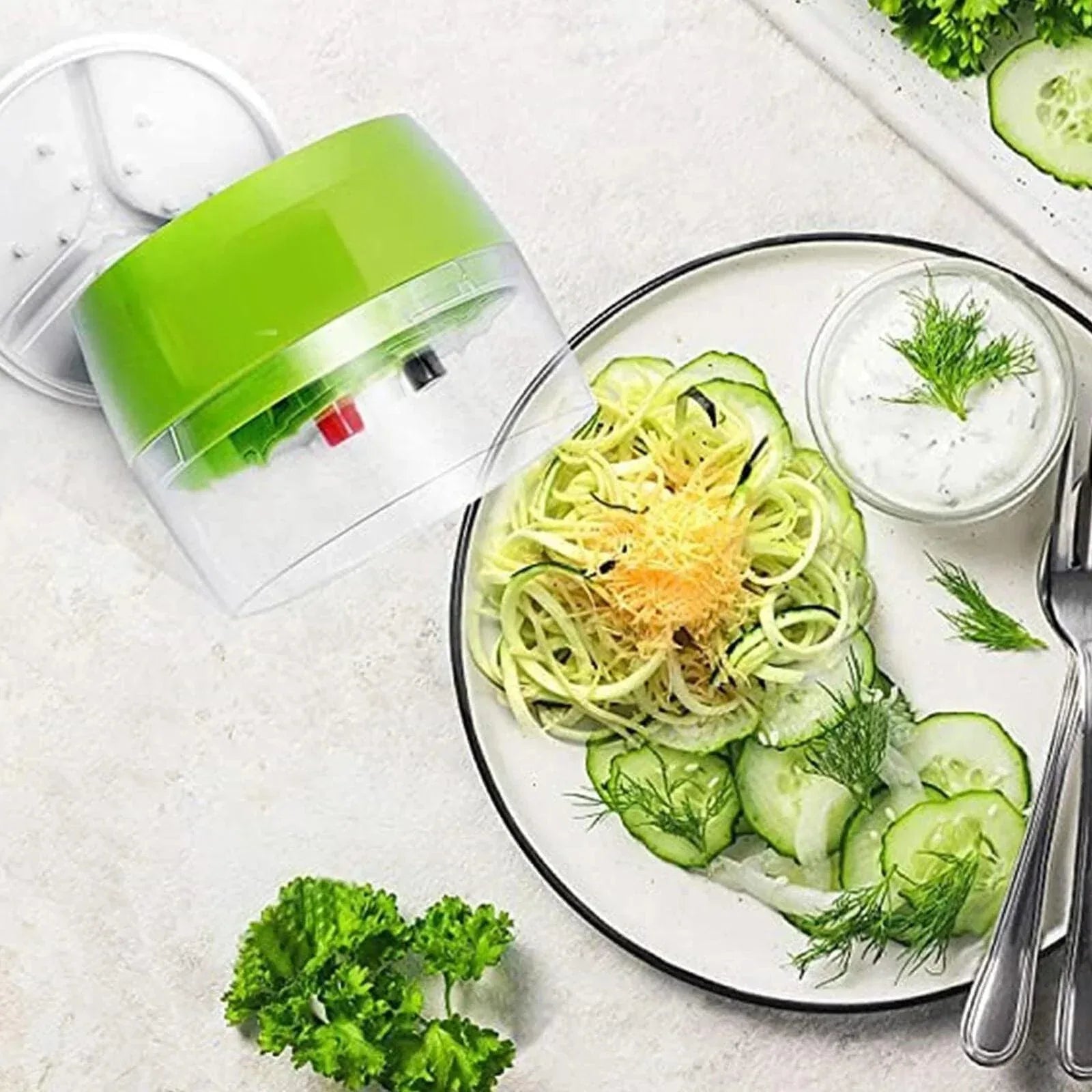 4in1 Vegetable Spiral Cutter for Healthy Meals and Creative Recipes - Clarify.pk