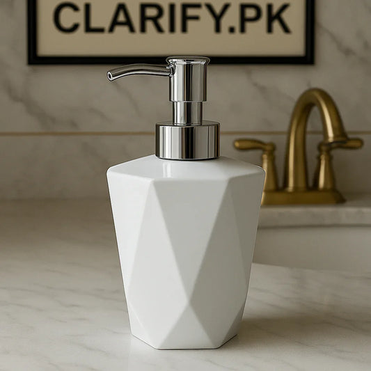 Liquid Soap Dispenser – Refillable Bathroom & Kitchen Bottle - Clarify.pk