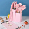 19Pcs Silicone Kitchen Utensils Set for Cooking and Baking - Clarify.pk