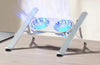 Portable Laptop Cooling Stand - Adjustable Height Aluminum Ergonomic Fan Stand - Clarify.pk