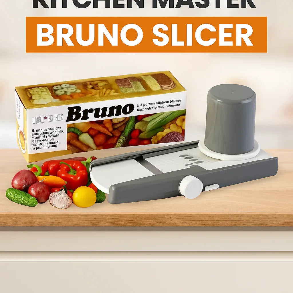 Kitchen Master Bruno Slicer – Multi-Function Vegetable & Fruit Cutter - Clarify.pk