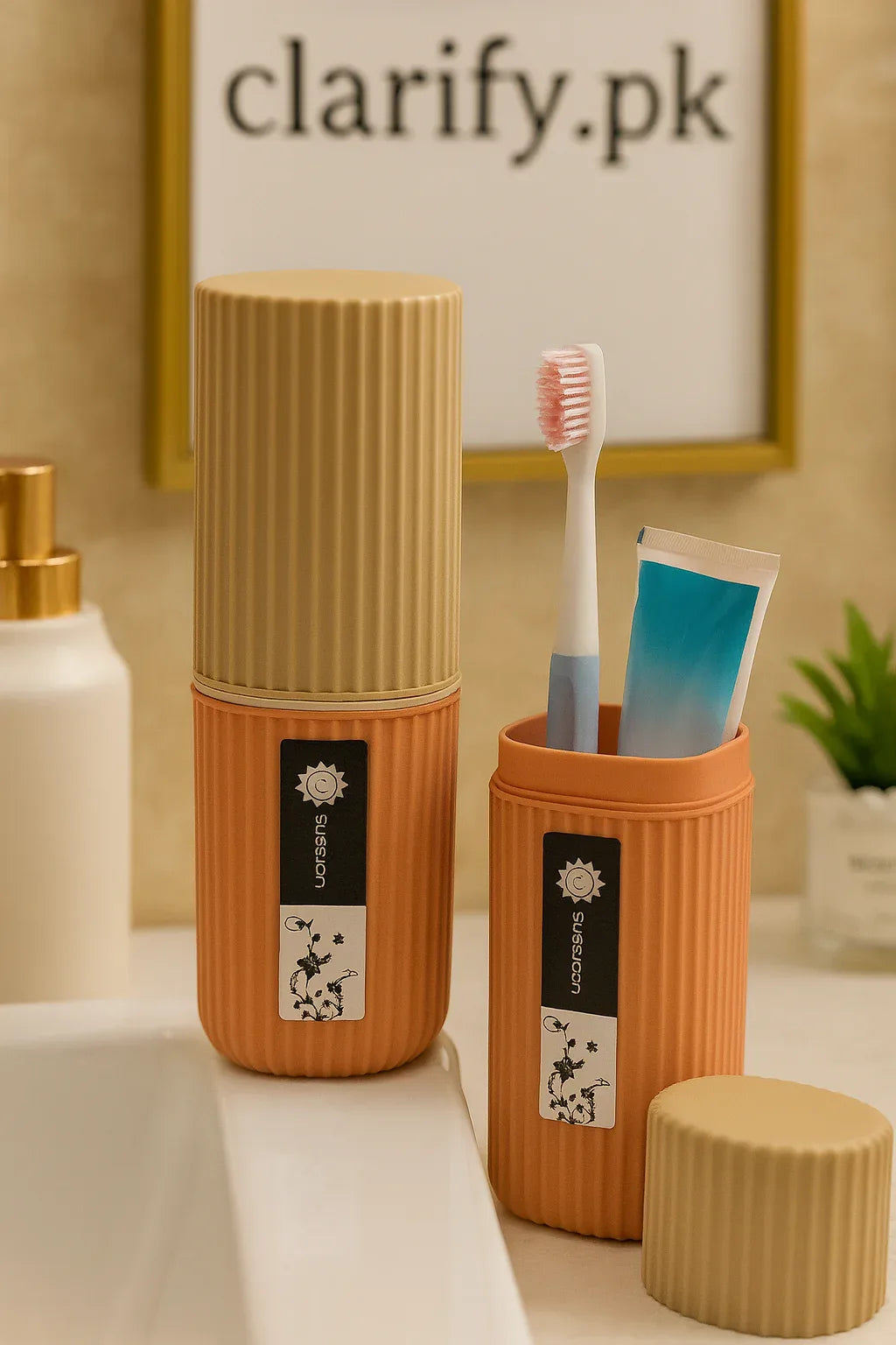 Travel Toothbrush Holder Box – Portable Hygiene Case - Clarify.pk