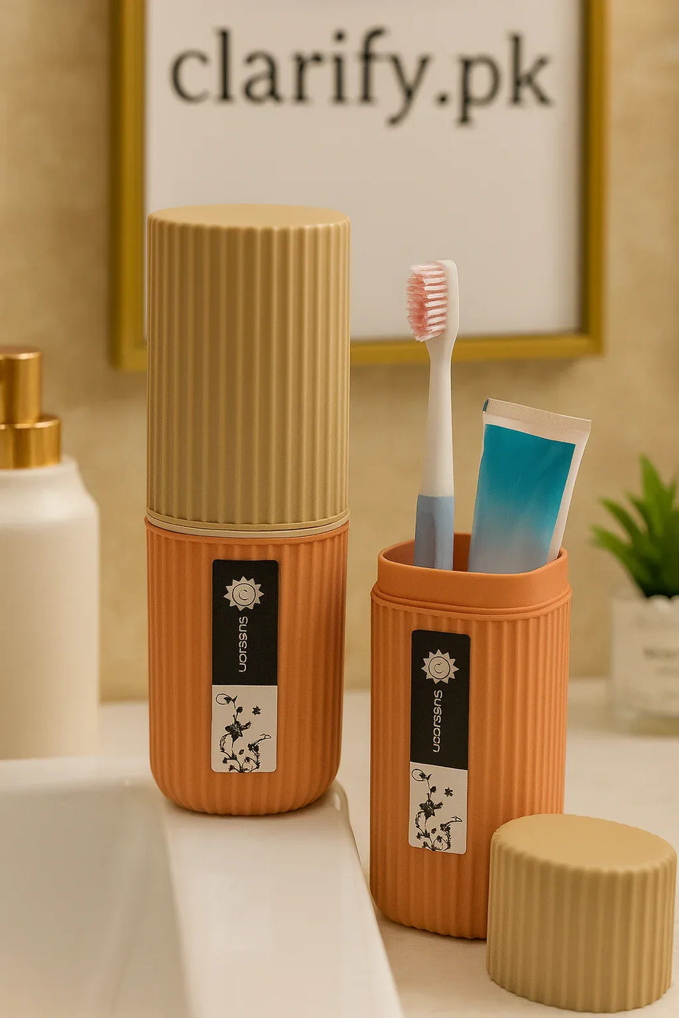 Travel Toothbrush Holder Box – Portable Hygiene Case - Clarify.pk