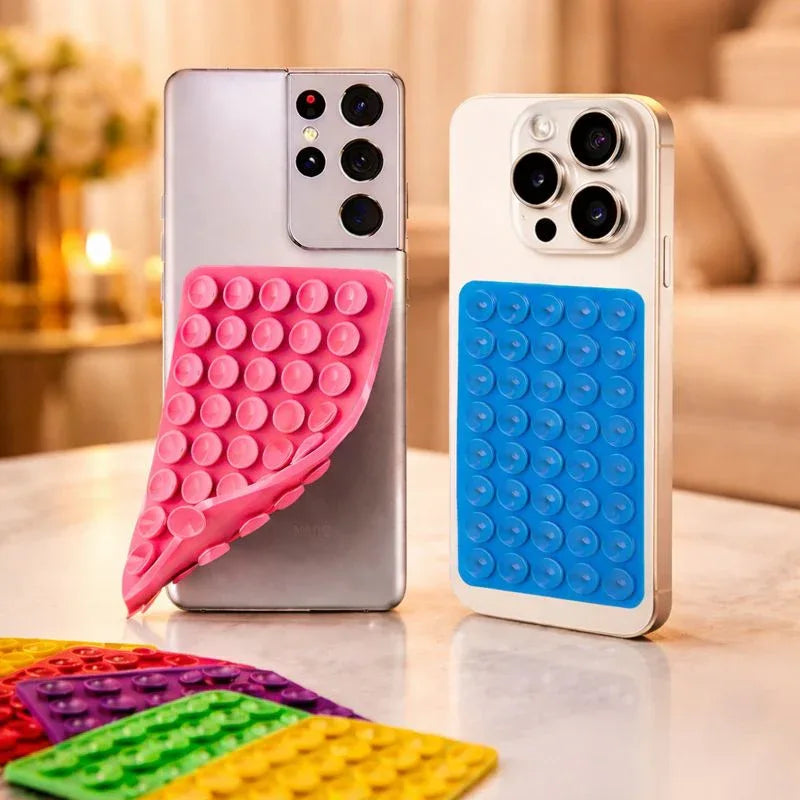 Double-Sided Silicone Suction Pad – Mobile Phone Holder - Clarify.pk