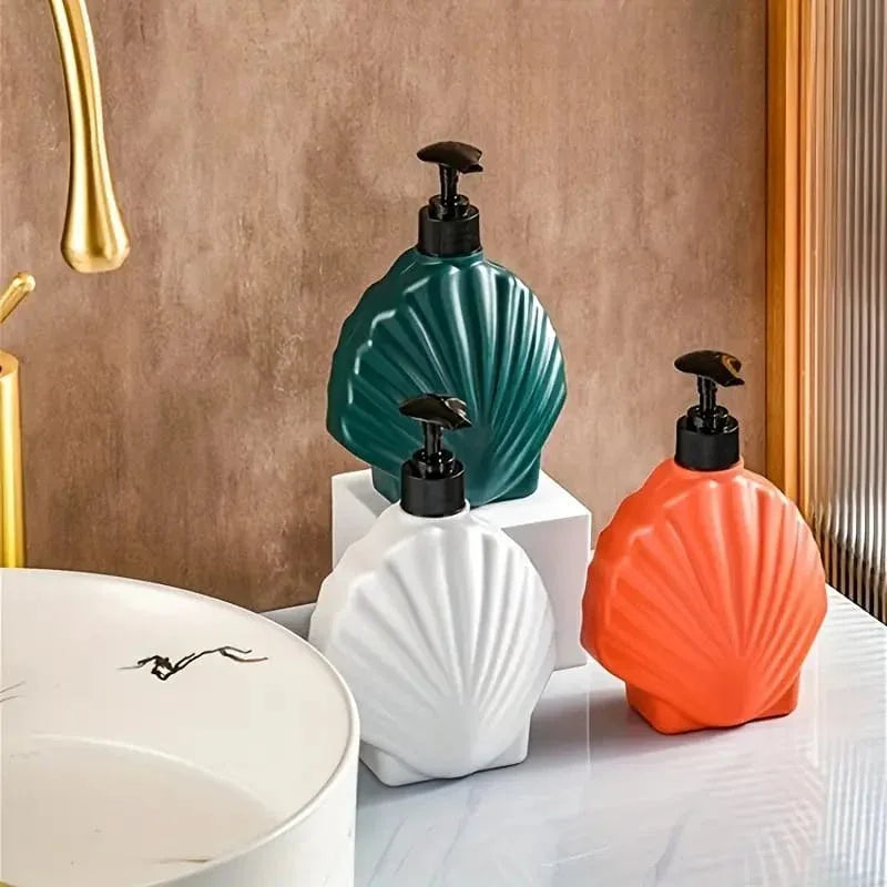 Premium Shell Design Lotion & Soap Dispenser (Each) - Clarify.pk