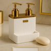Luxury 2-in-1 Soap & Lotion Pump Bottles – Refillable Countertop Organizer - Clarify.pk