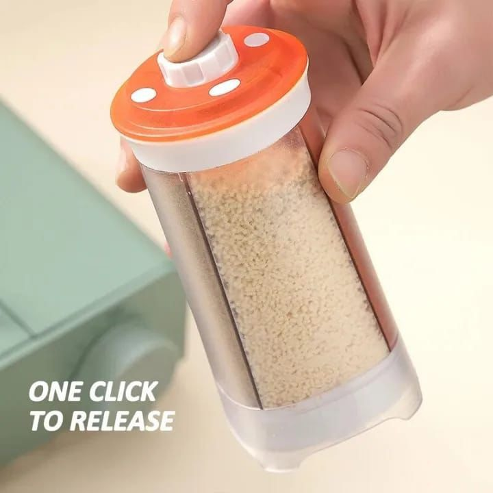 4-in-1 Salt & Pepper Spice Dispenser – One-Click Seasoning Bottle SS