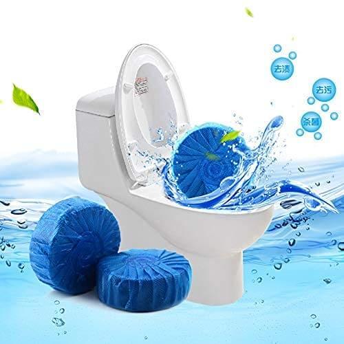 10pcs Blue Bubble Toilet Cleaner - Effective Bowl Cleaning Tablets - Clarify.pk