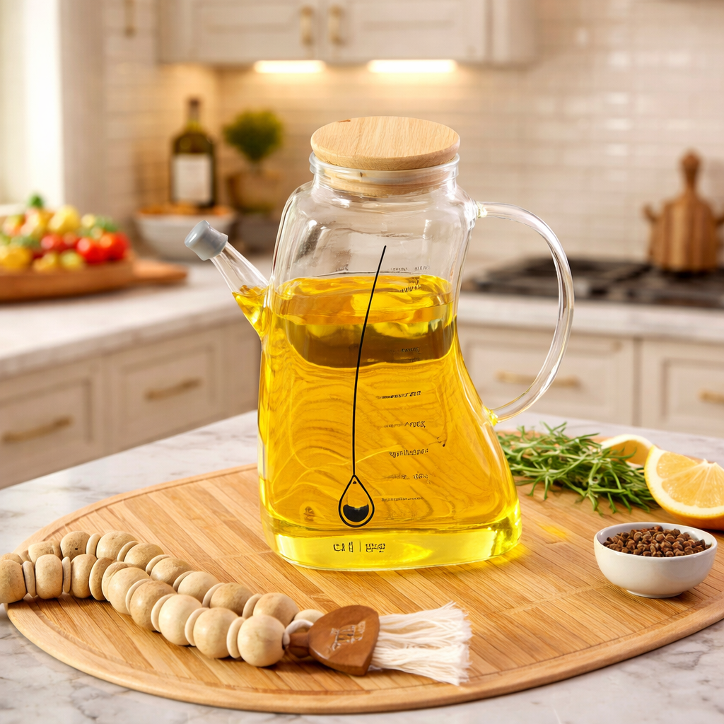 High-Borosilicate Glass Oil & Liquid Dispenser HAT