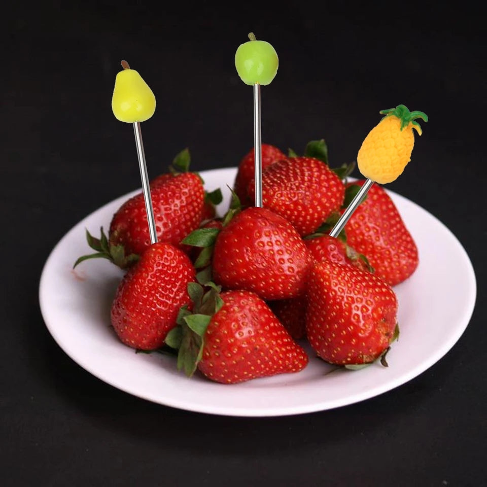 Rainbow Prism – 6Pcs Creative Fruit Fork Set WT